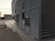 Expanded metal facade shading, Frederiksberg, Denmark